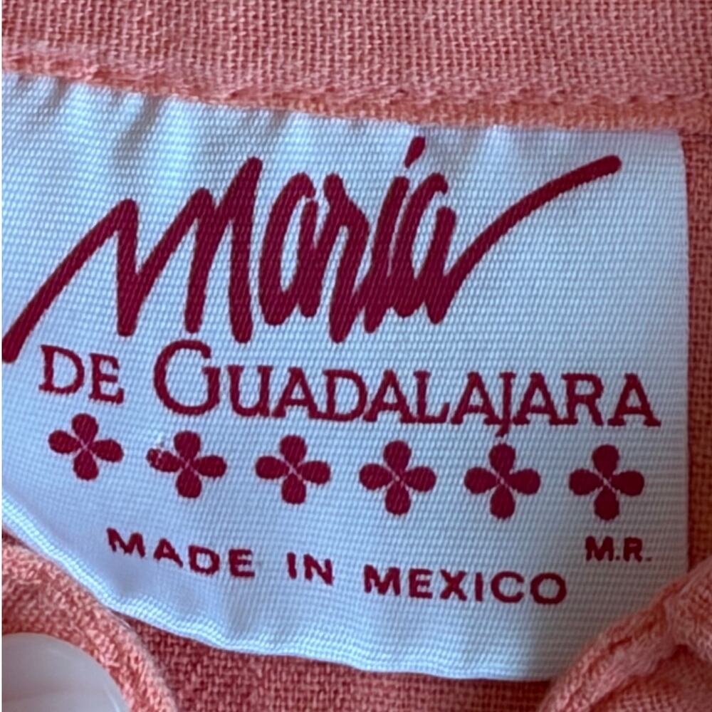 Maria de Guadalajara Pink 100%Cotton Oversized Shirt Sz L - Picture 5 of 10
